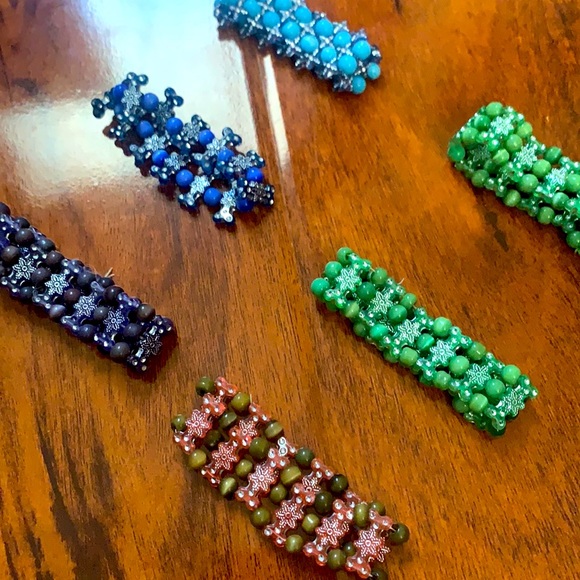 SIX NEW BOHEMIAN BEADED BRACELETS - Picture 1 of 5